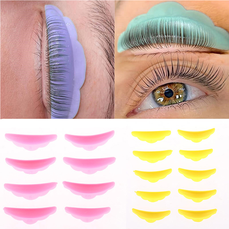 Eyelash Extension Guide - 5Pairs Lash Eyelash Grafting Silicone Perm