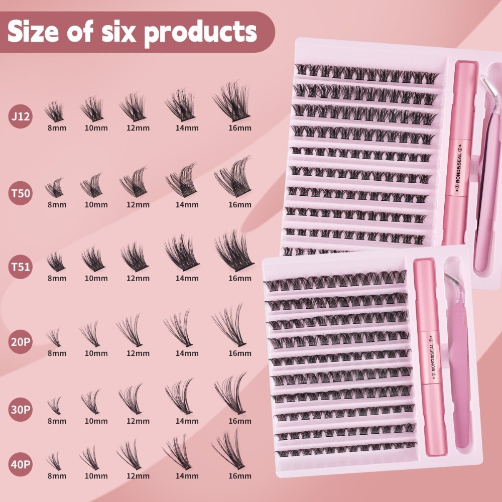 Eyelash Extension Look - High Quality Bond and Seal False
