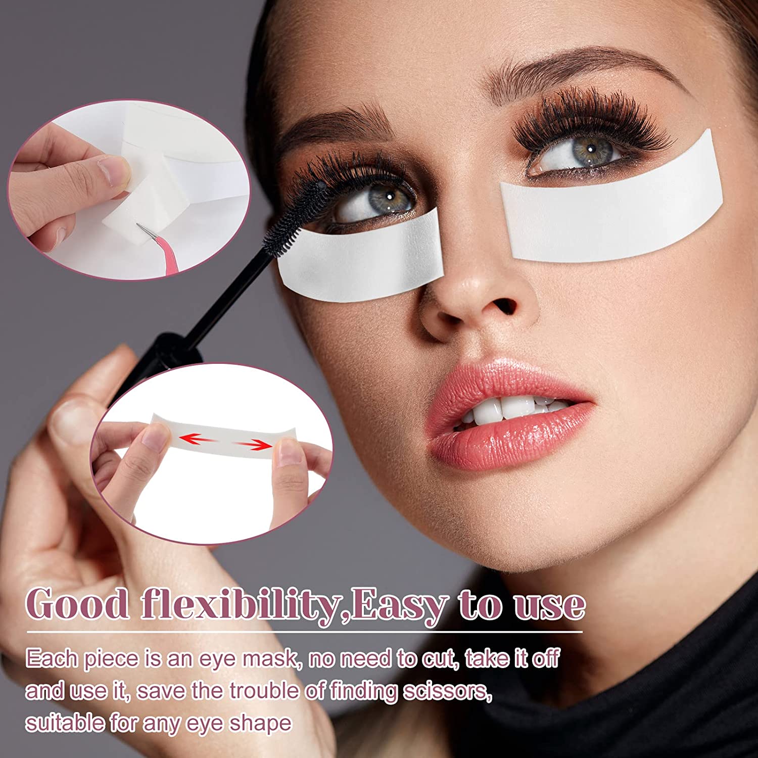 110PCS/roll Foam Eye Pads Eye  - Eyelash Extension Guide ulasan dan harga