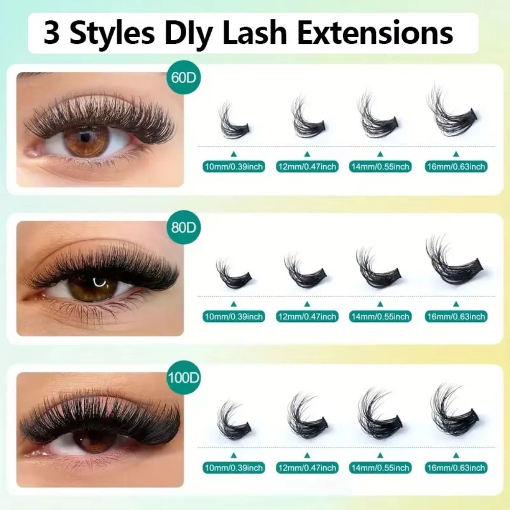 Natural Look False Eyelashes B - Eyelash Extension Look ulasan dan harga
