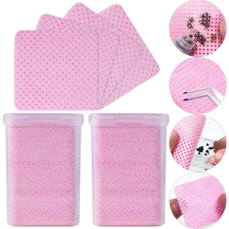200Pcs Lint‑Free Nail Wipes Ey - Eyelash Extension Glue Remover ulasan dan harga
