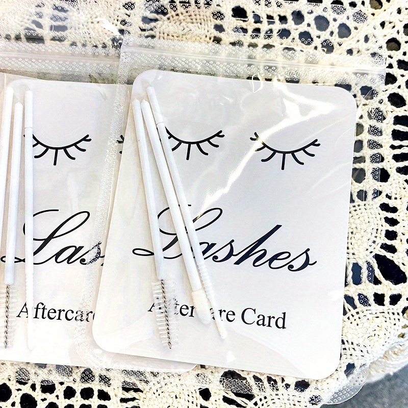 12pcs Eyelash Aftercare Kits f - Lash Mapping Sticker ulasan dan harga