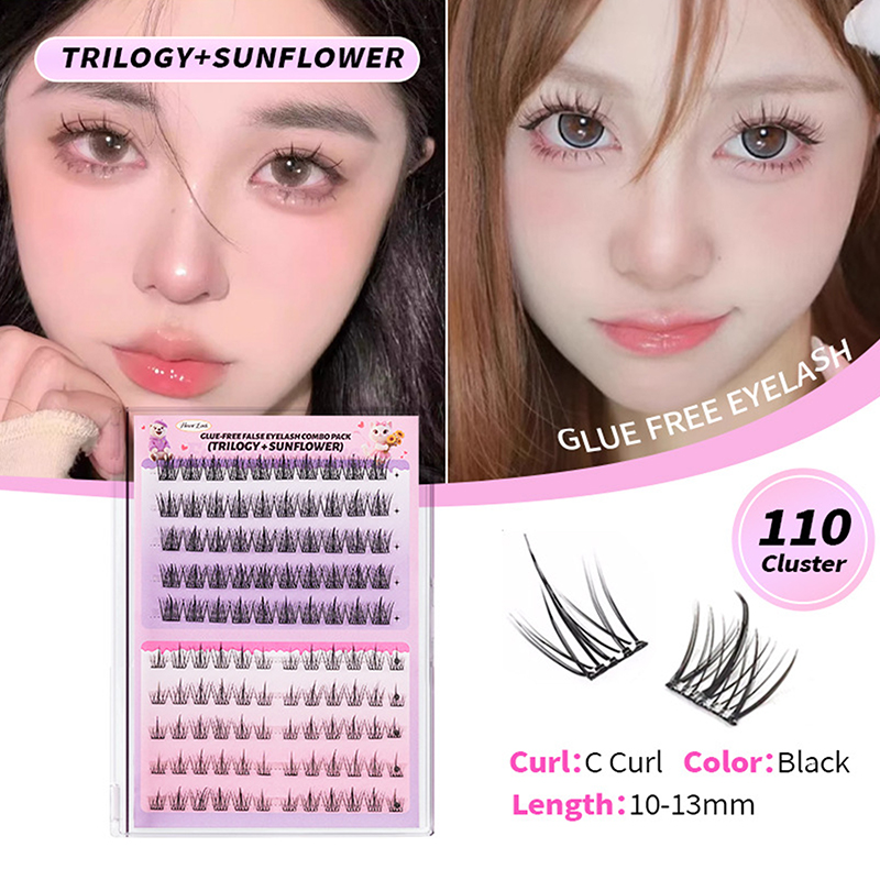 100-160Cluster Eyelash Extensi - Eyelash Extension No 10 ulasan dan harga