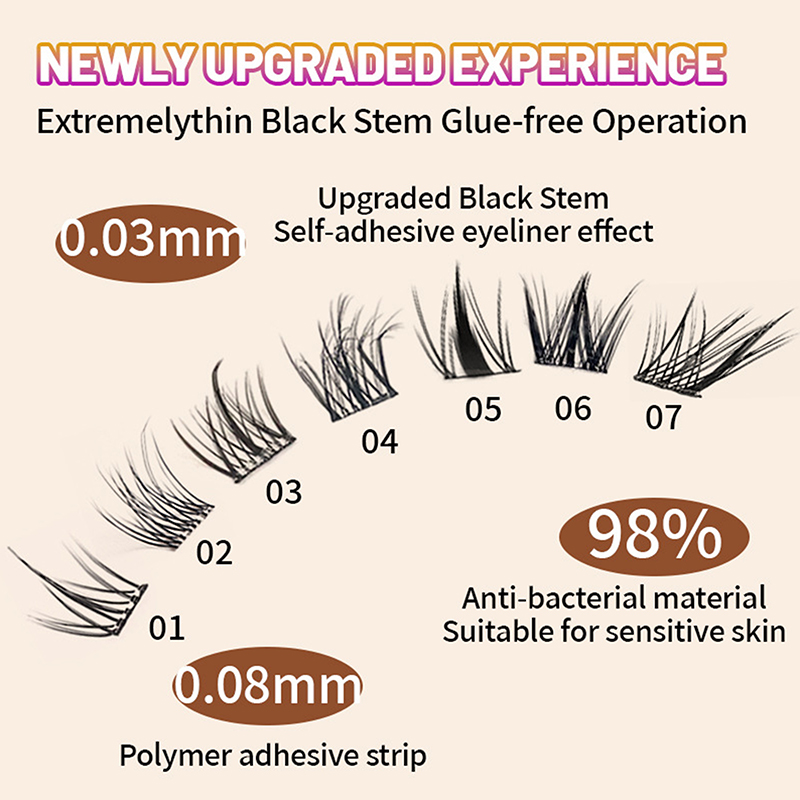 100-160Cluster Eyelash Extensi - Eyelash Extension No 10 ulasan dan harga