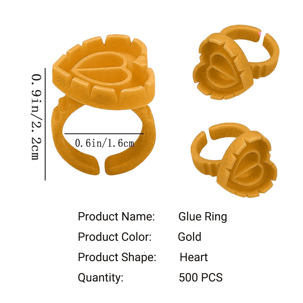 500PCS Glue Rings for Lash Ext - Eyelash Extension Guide ulasan dan harga