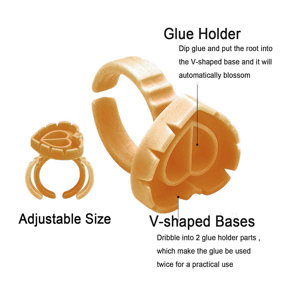 500PCS Glue Rings for Lash Ext - Eyelash Extension Guide ulasan dan harga