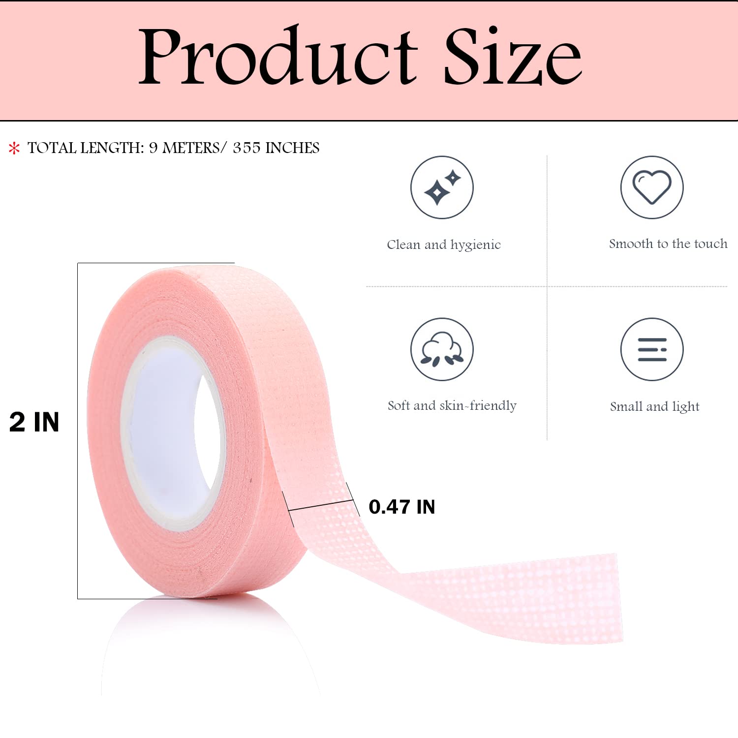 6 Rolls Eyelash Tape,Adhesive  - Eyelash Extension Guide ulasan dan harga