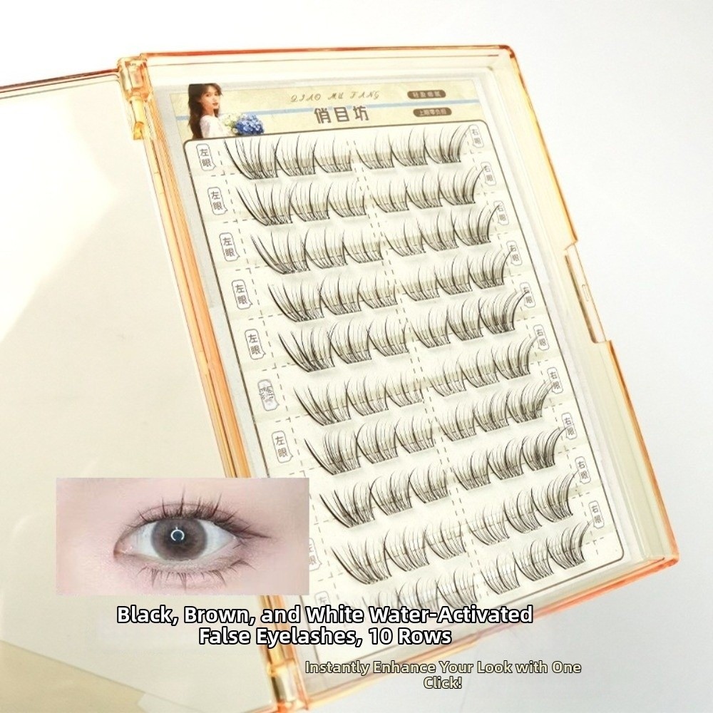 Mocha Brown Self Adhesive Fals - Eyelash Extension No 10 ulasan dan harga