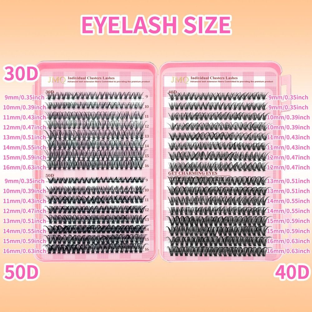 9-16mm Length False Eyelashes  - Eyelash Extension Look ulasan dan harga