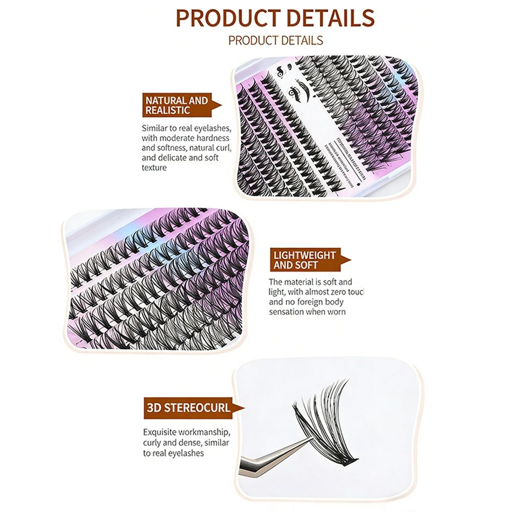 Natural Look False Eyelashes B - Eyelash Extension Look ulasan dan harga