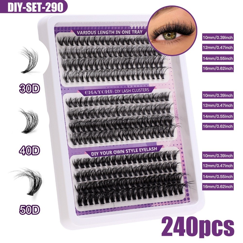 Natural Look False Eyelashes W - Eyelash Extension Look ulasan dan harga