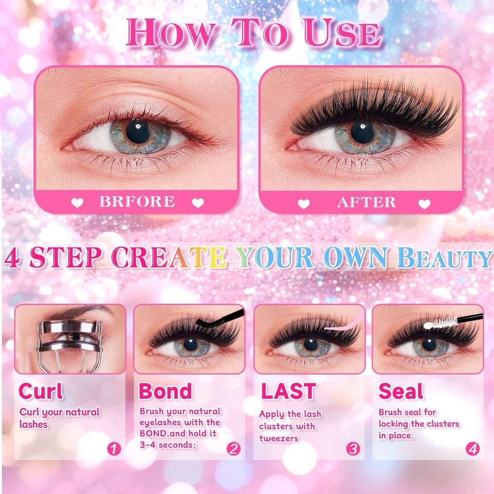 Natural Look False Eyelashes W - Eyelash Extension Look ulasan dan harga