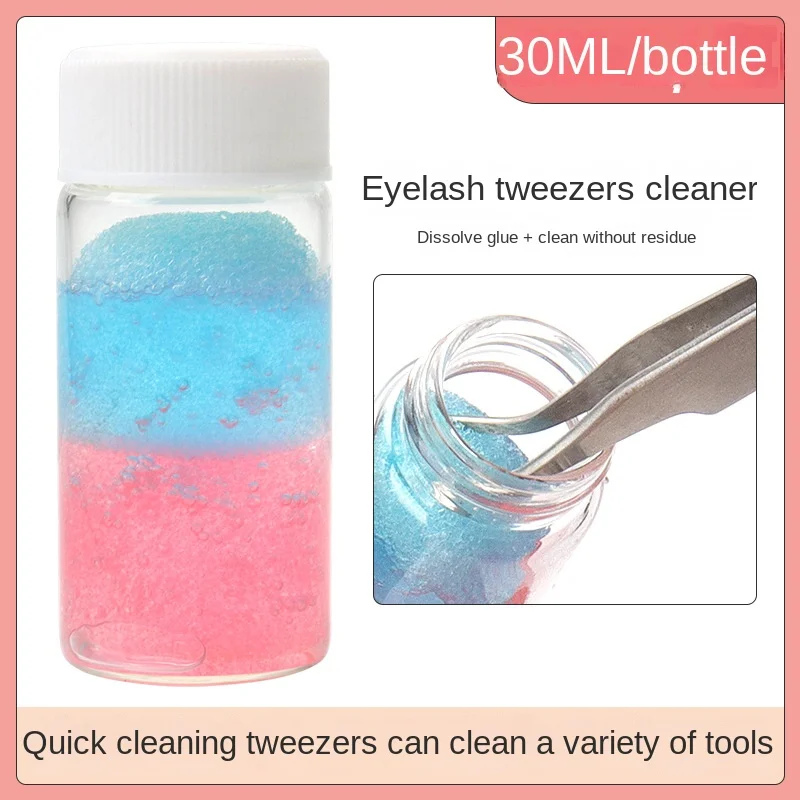 Lash Tweezers Cleaner Tool wit - Eyelash Extension Glue Remover ulasan dan harga