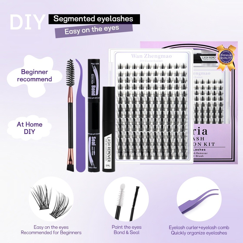 8-18mm Length False Eyelashes  - Eyelash Extension Look ulasan dan harga