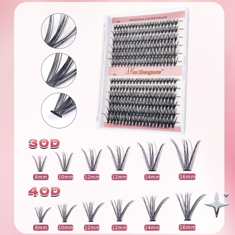 8-16mm Length False Eyelashes  - Eyelash Extension Look ulasan dan harga
