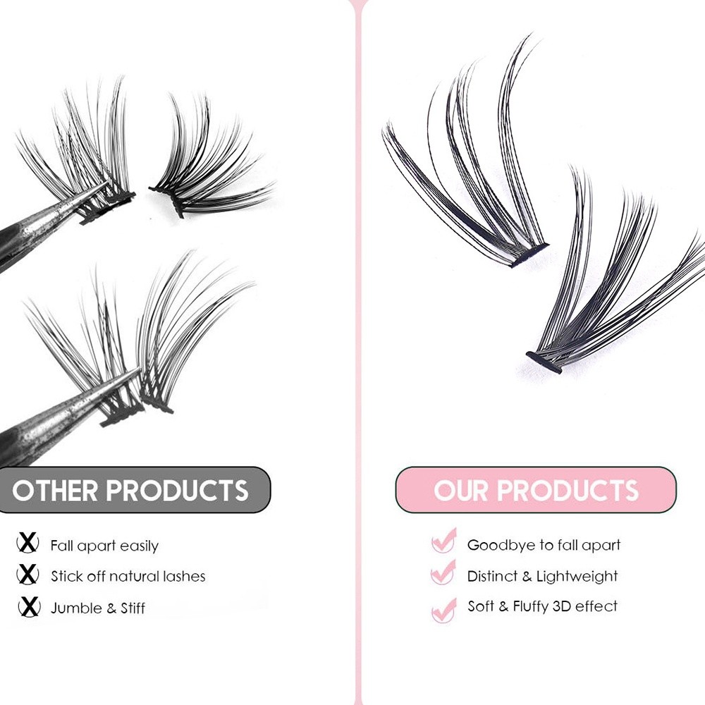 8-16mm Length False Eyelashes  - Eyelash Extension Look ulasan dan harga