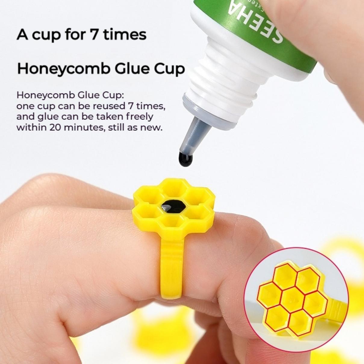 50PCS Holder Ring Cups for Eye - Eyelash Extension Guide ulasan dan harga