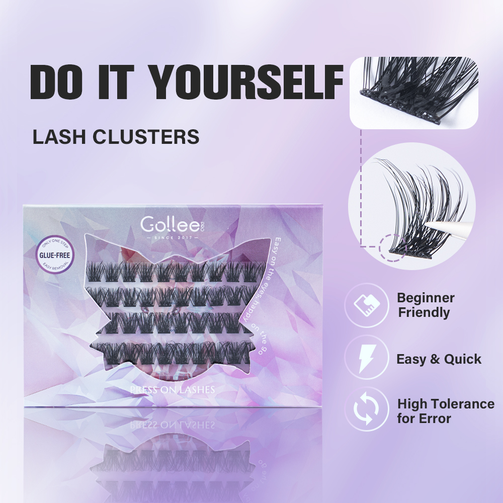 Gollee Self-Stick Eyelash Clus - Eyelash Extension No 10 ulasan dan harga